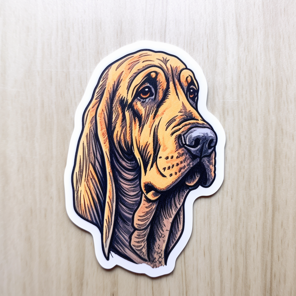Bloodhound Dog Vinyl Decal Sticker for Car, Laptop, Tumbler and more # 0010631