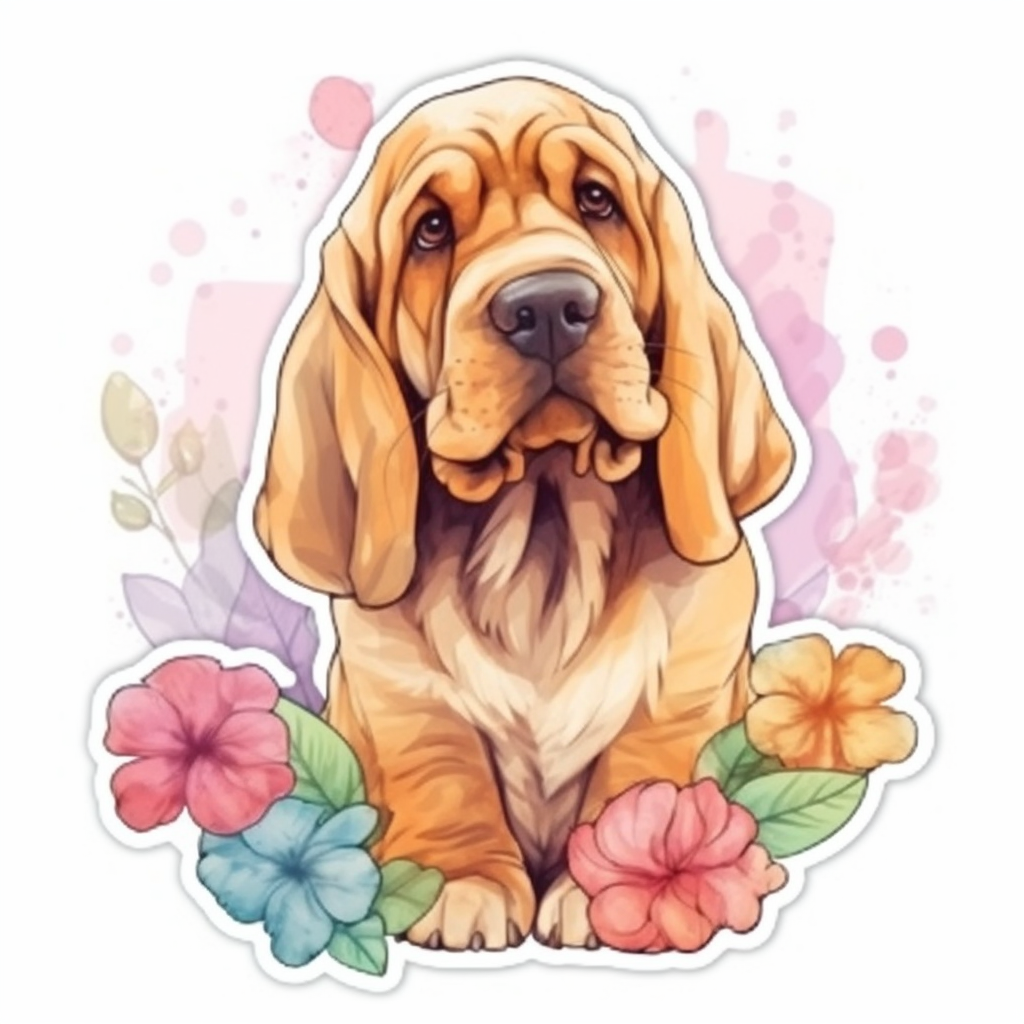 Bloodhound Dog Vinyl Decal Sticker for Car, Laptop, Tumbler and more # 0010544