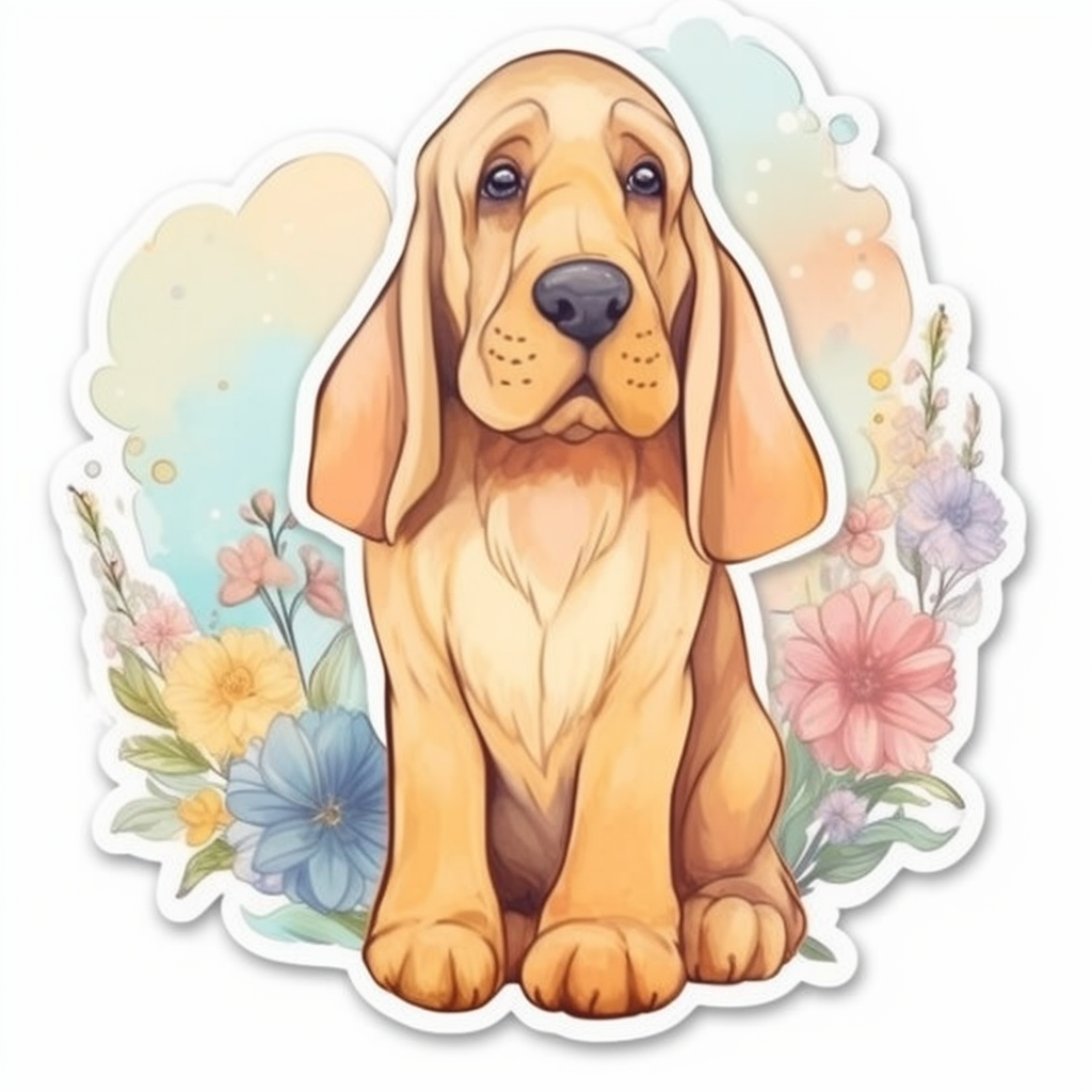 Bloodhound Dog Vinyl Decal Sticker for Car, Laptop, Tumbler and more # 0010603