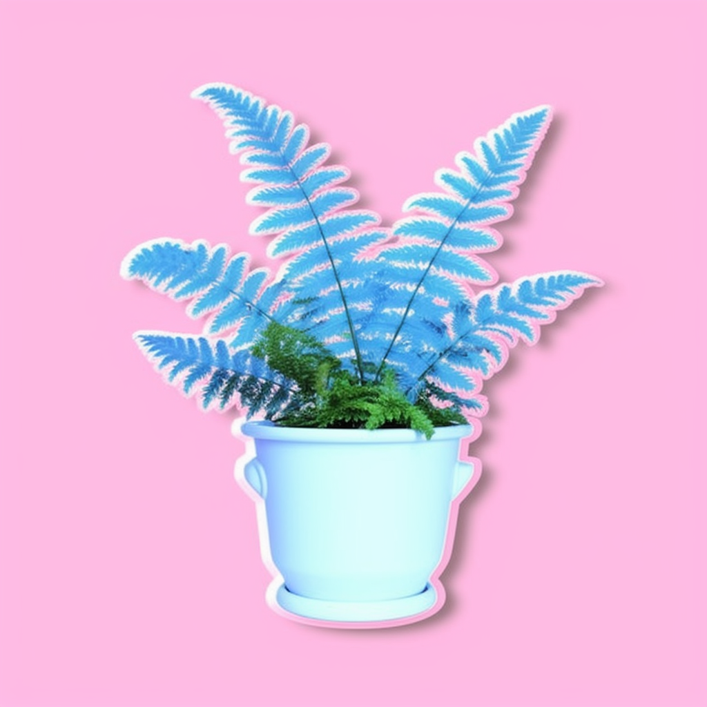 Boston Fern Plant Vinyl Decal Sticker for Car, Laptop, Tumbler and more # 0010533