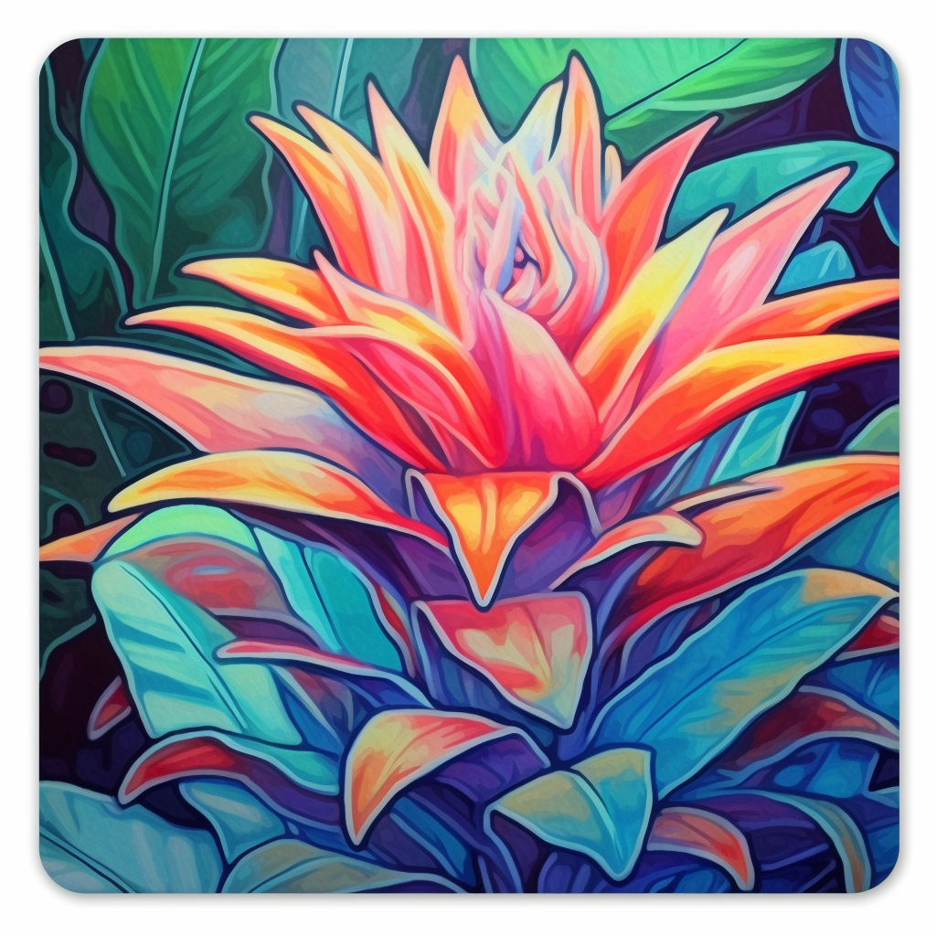 Bromeliad Plant Vinyl Decal Sticker for Car, Laptop, Tumbler and more # 0010598