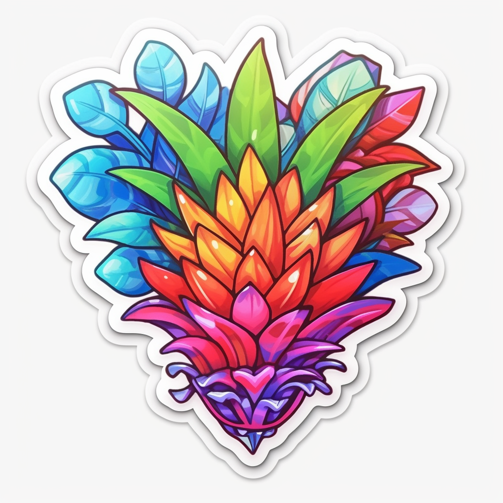 Bromeliad Plant Vinyl Decal Sticker for Car, Laptop, Tumbler and more # 0010649