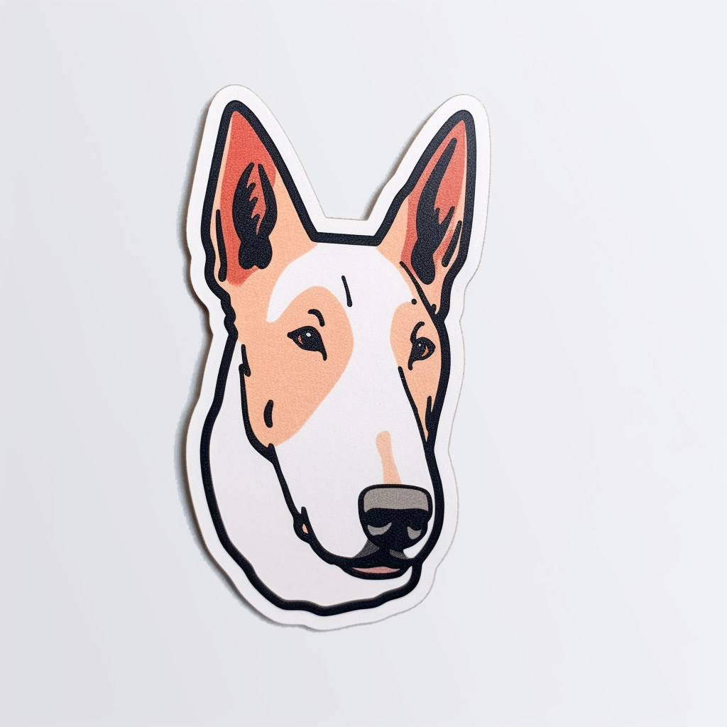 Bull Terrier Dog Vinyl Decal Sticker for Car, Laptop, Tumbler and more # 0010566