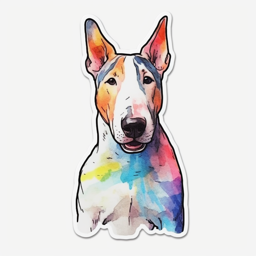 Bull Terrier Dog Vinyl Decal Sticker for Car, Laptop, Tumbler and more # 0010520