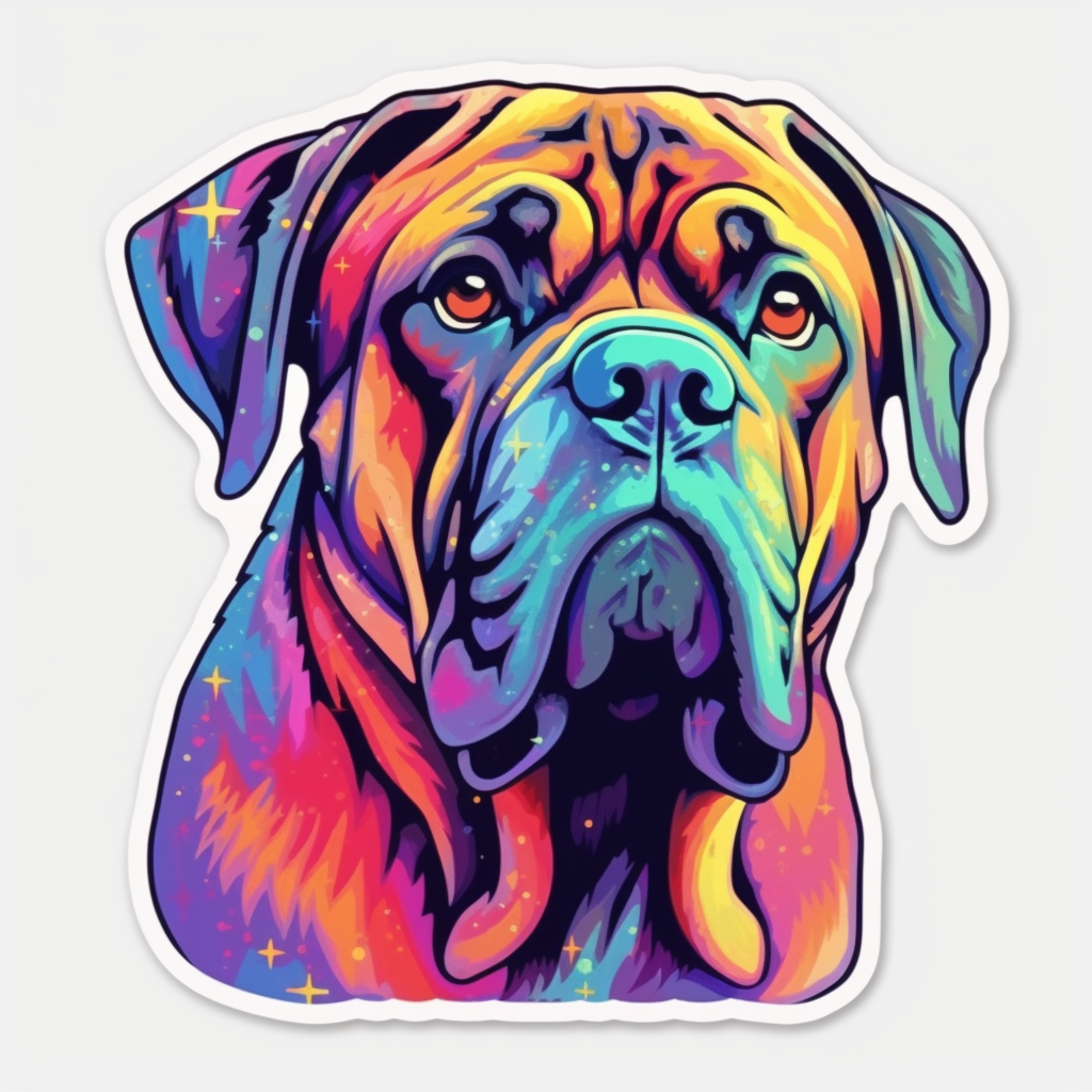 Bullmastiff Dog Vinyl Decal Sticker for Car, Laptop, Tumbler and more # 0010564