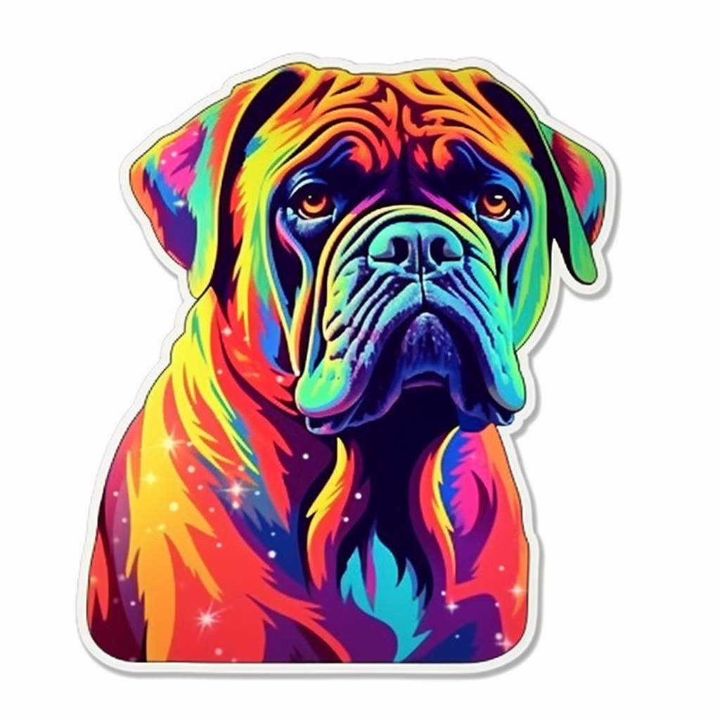 Bullmastiff Dog Vinyl Decal Sticker for Car, Laptop, Tumbler and more # 0010612