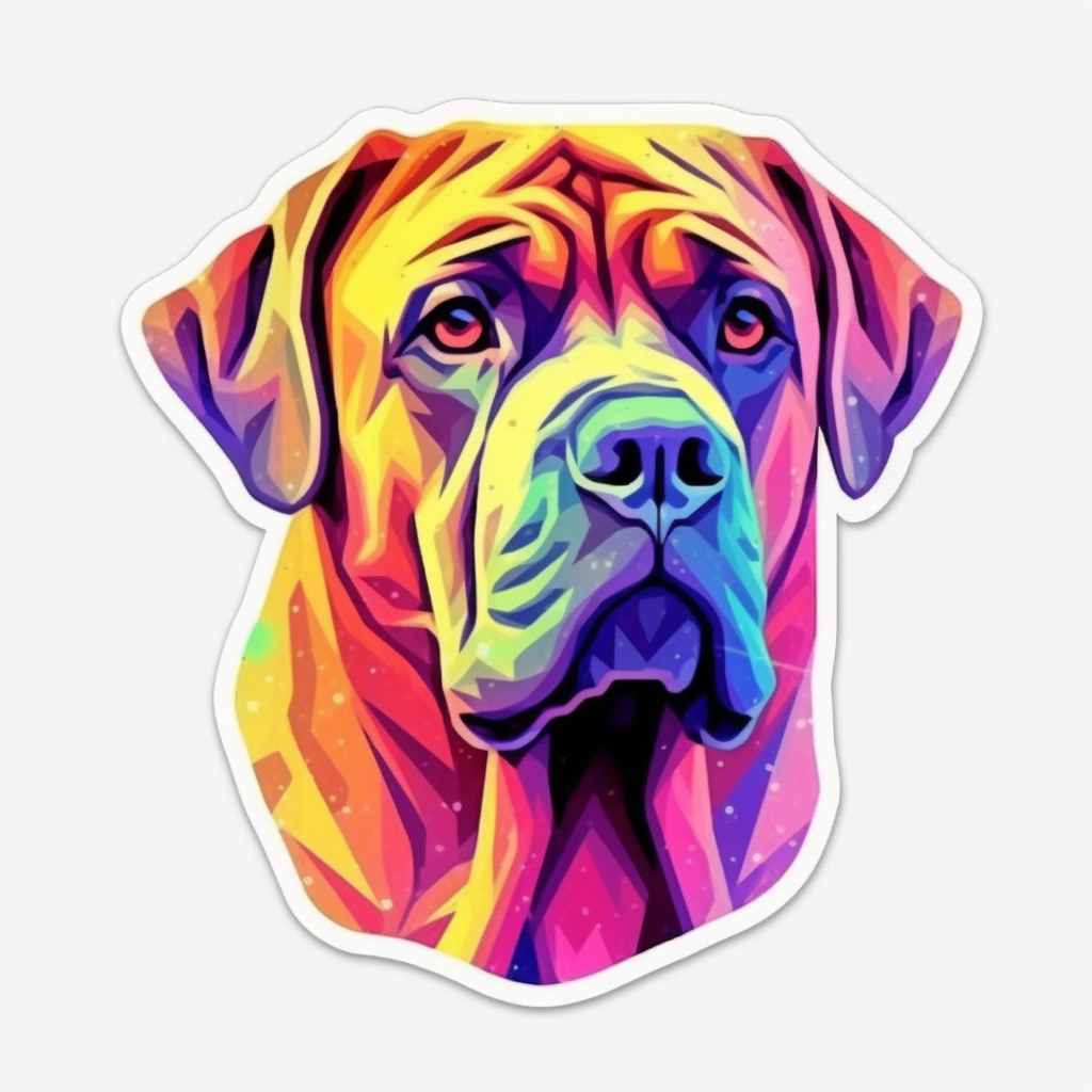 Bullmastiff Dog Vinyl Decal Sticker for Car, Laptop, Tumbler and more # 0010611