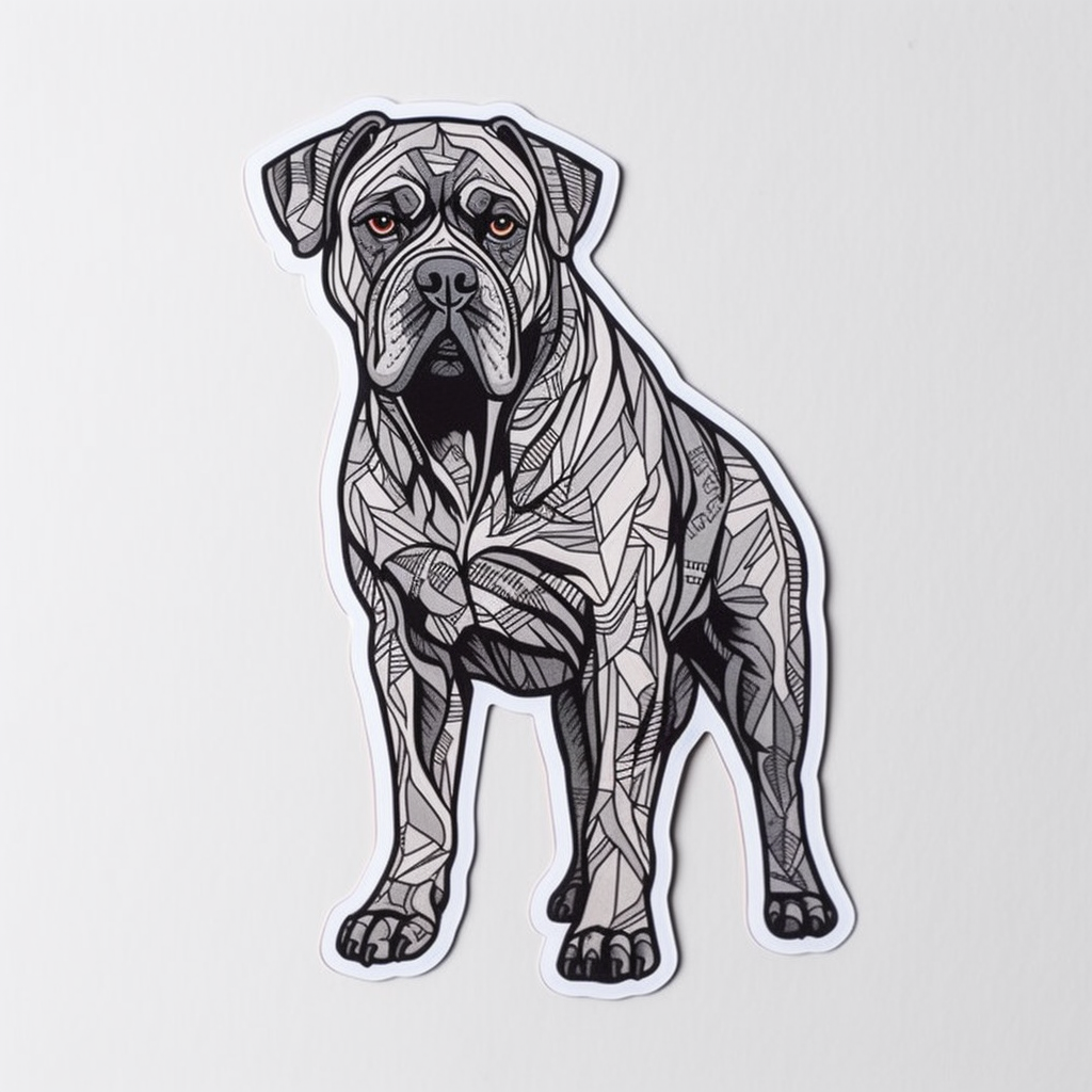 Cane Corso Dog Vinyl Decal Sticker for Car, Laptop, Tumbler and more # 0010721