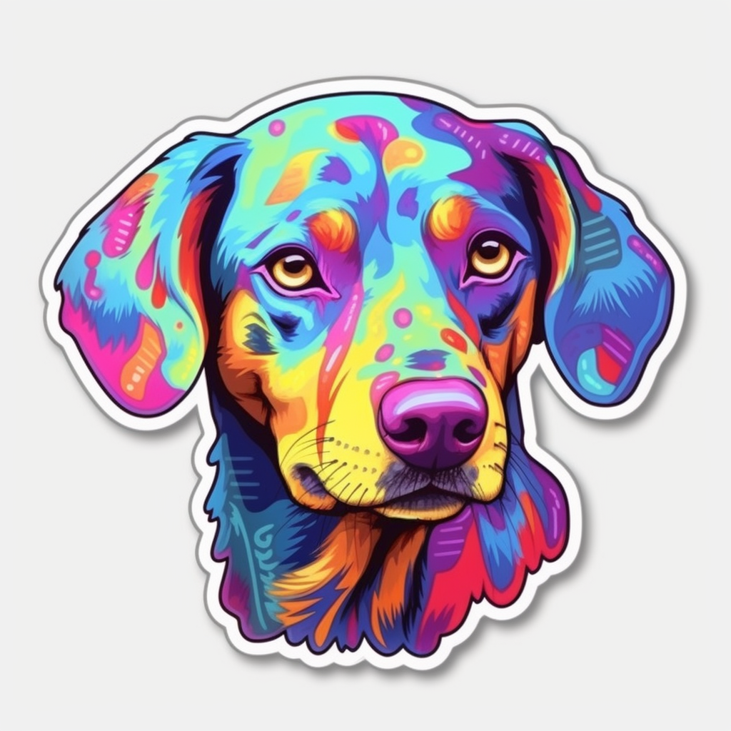 Catahoula Leopard Dog Vinyl Decal Sticker for Car, Laptop, Tumbler and more # 0010712