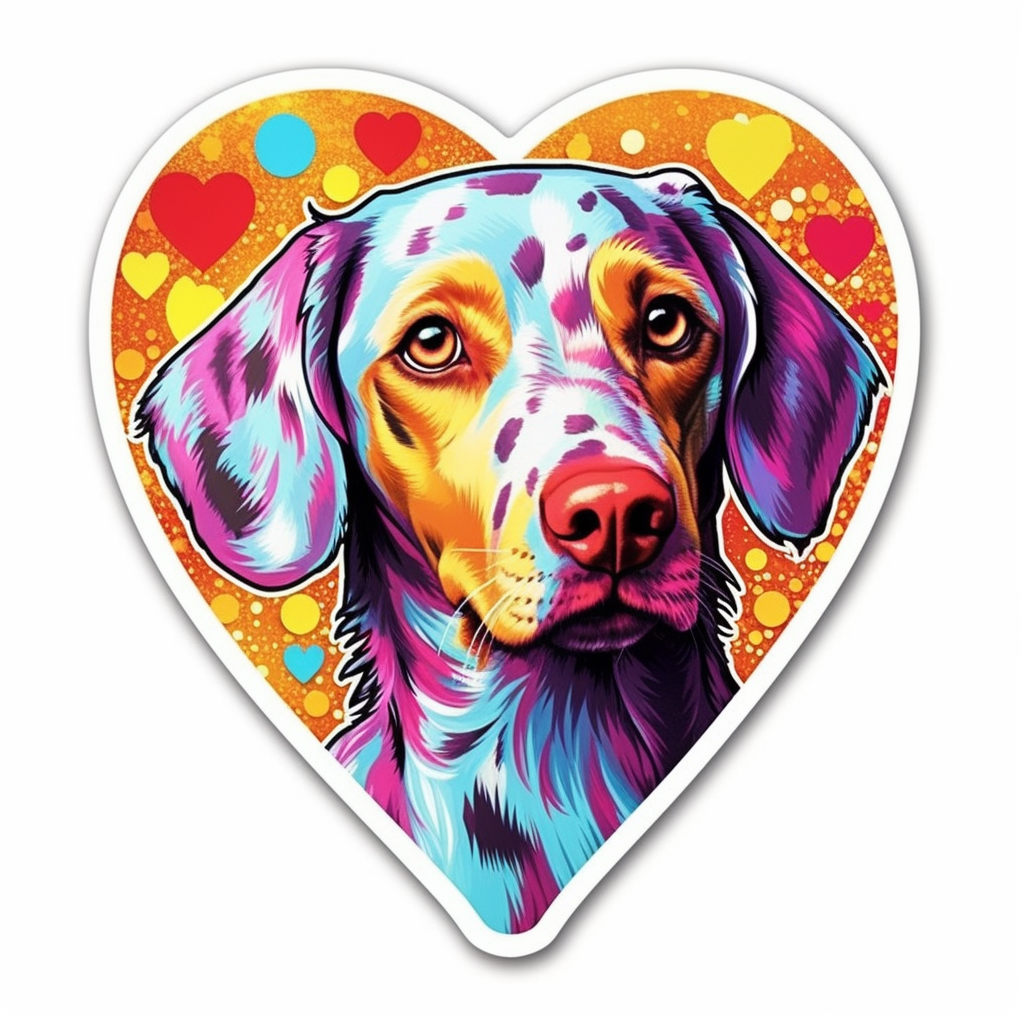 Catahoula Leopard Dog Vinyl Decal Sticker for Car, Laptop, Tumbler and more # 0010689