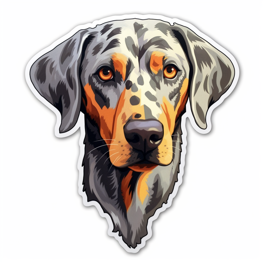 Catahoula Leopard Dog Vinyl Decal Sticker for Car, Laptop, Tumbler and more # 0010675