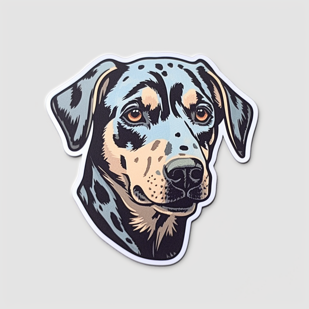Catahoula Leopard Dog Vinyl Decal Sticker for Car, Laptop, Tumbler and more # 0010684