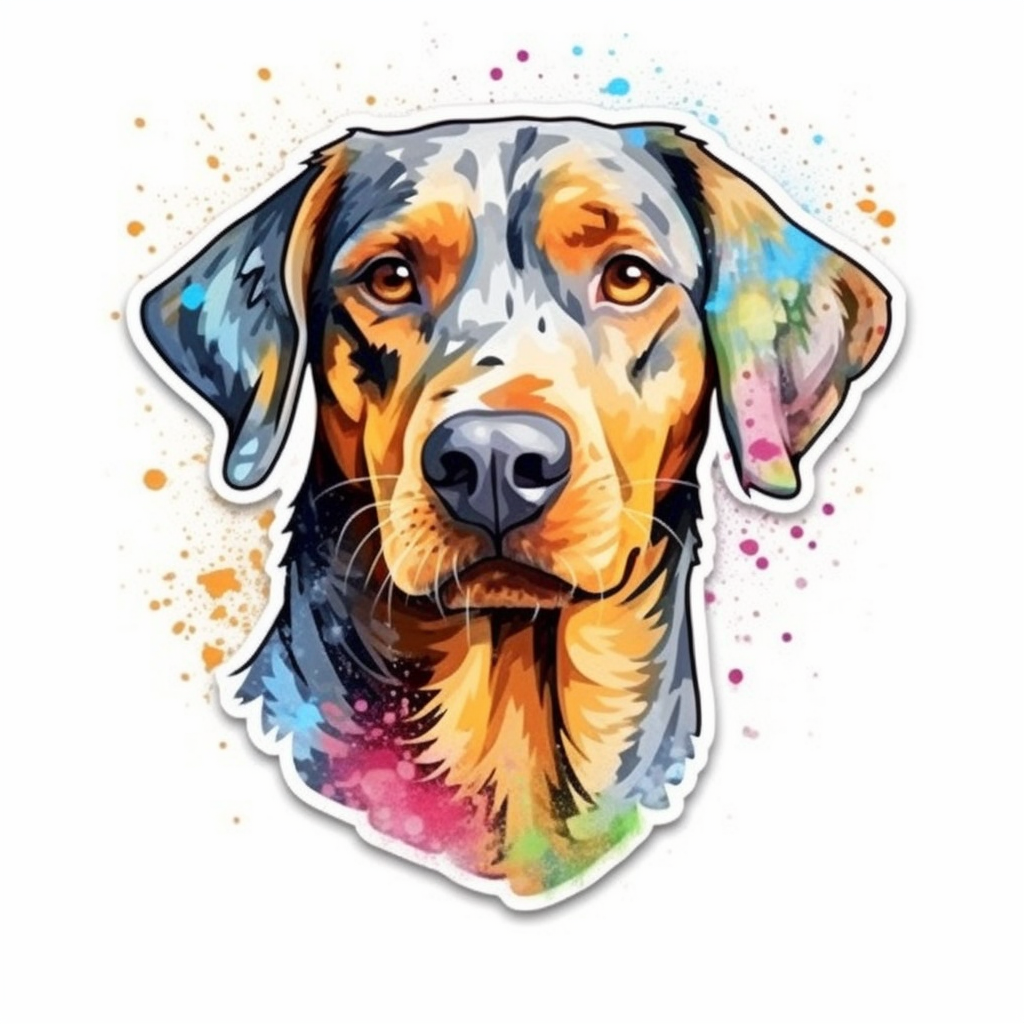 Catahoula Leopard Dog Vinyl Decal Sticker for Car, Laptop, Tumbler and more # 0010671