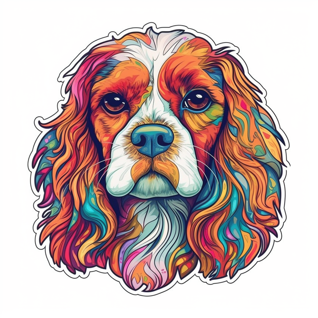 Cavalier King Charles Spaniel Cavalier King Charles Spaniel Dog Vinyl Decal Sticker for Car, Laptop, Tumbler and more # 009522