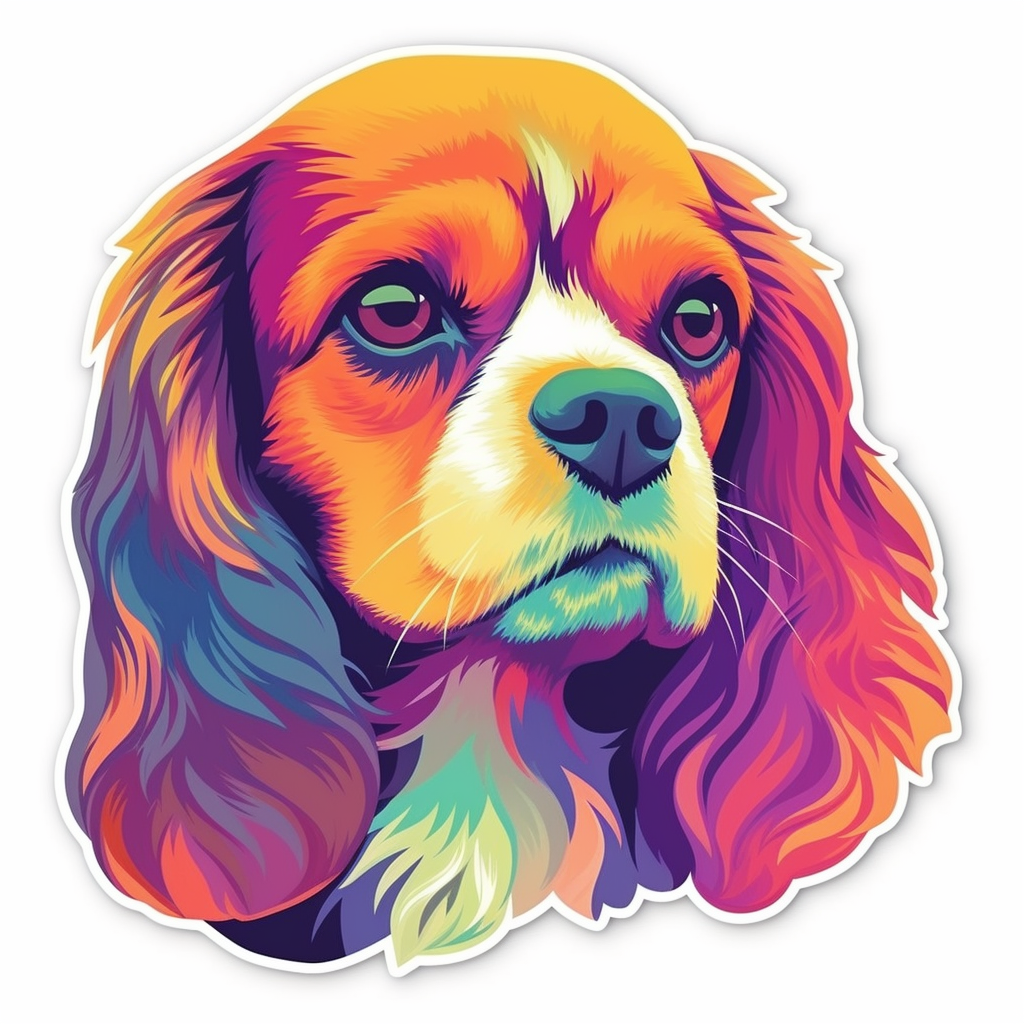 Cavalier King Charles Spaniel Cavalier King Charles Spaniel Dog Vinyl Decal Sticker for Car, Laptop, Tumbler and more # 009560
