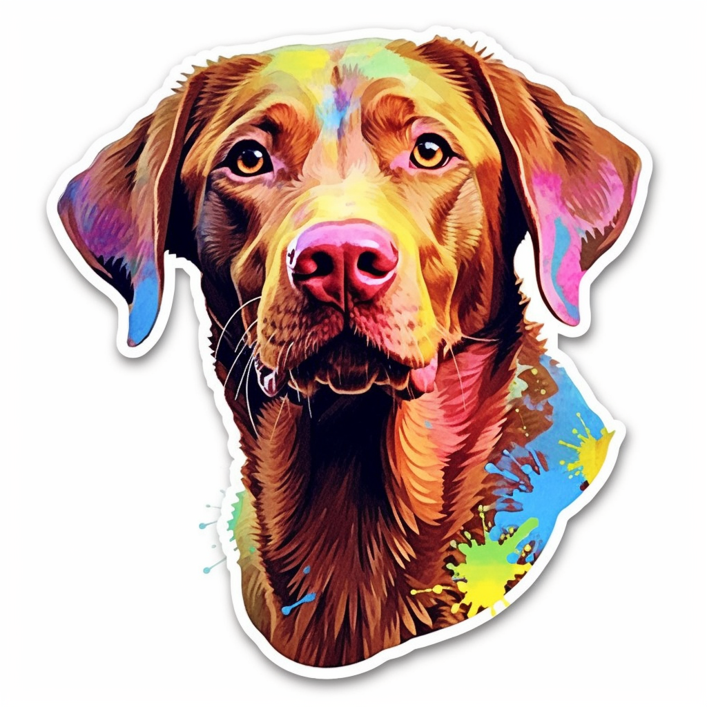Chesapeake Bay Retriever Dog Vinyl Decal Sticker for Car, Laptop, Tumbler and more # 0010685