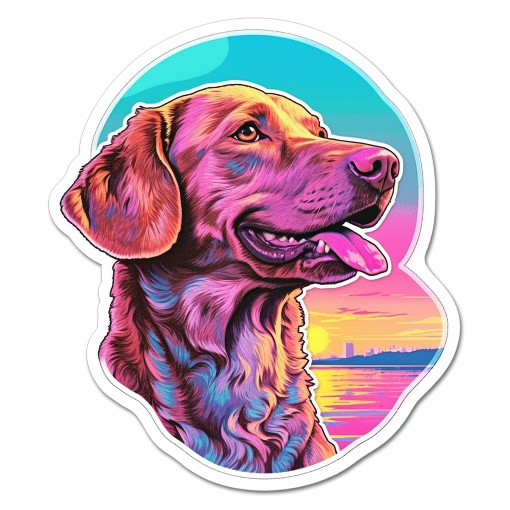 Chesapeake Bay Retriever Dog Vinyl Decal Sticker for Car, Laptop, Tumbler and more # 0010691