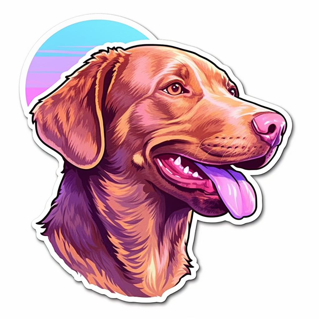 Chesapeake Bay Retriever Dog Vinyl Decal Sticker for Car, Laptop, Tumbler and more # 0010663