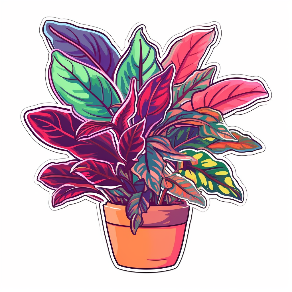 Chinese Evergreen Plant Vinyl Decal Sticker for Car, Laptop, Tumbler and more # 0010711