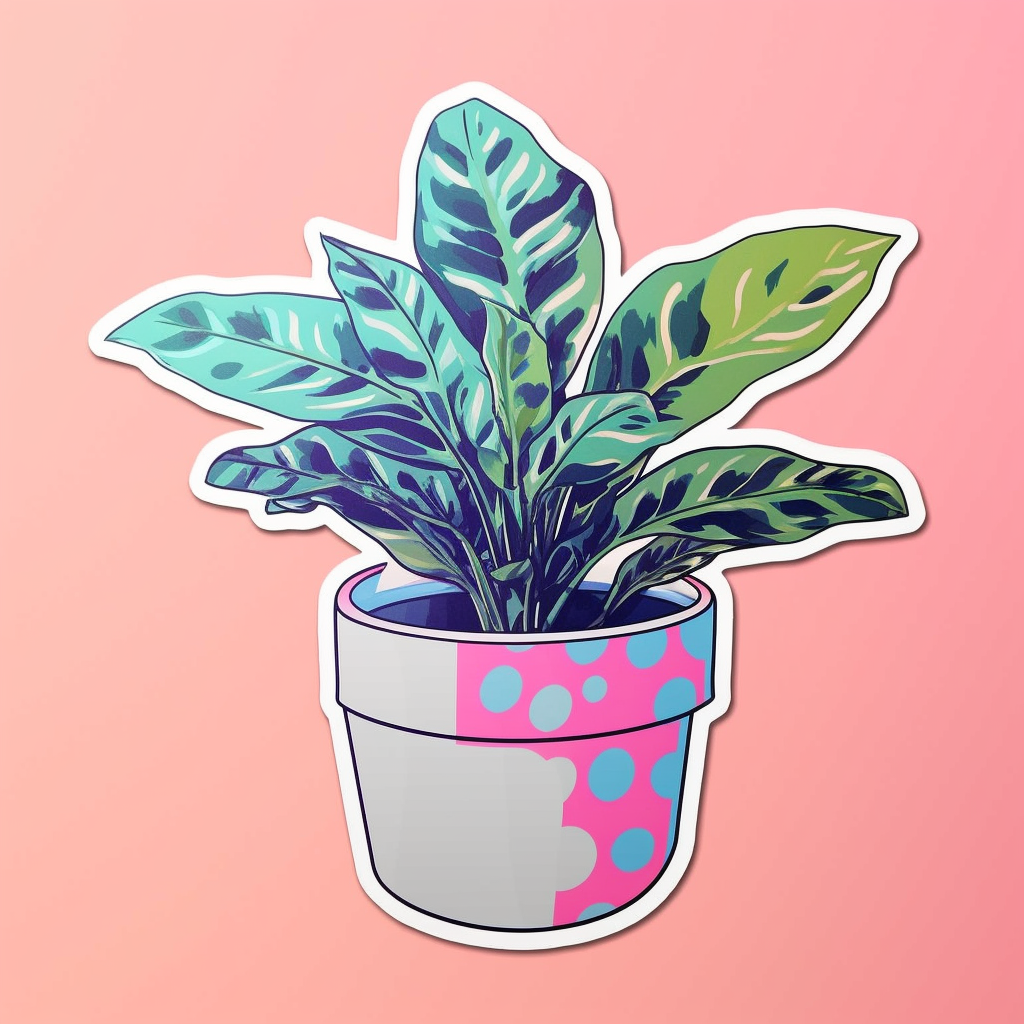 Chinese Evergreen Plant Vinyl Decal Sticker for Car, Laptop, Tumbler and more # 0010698