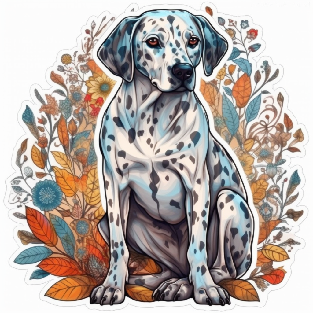Dalmatian Dog Vinyl Decal Sticker for Car, Laptop, Tumbler and more # 008880
