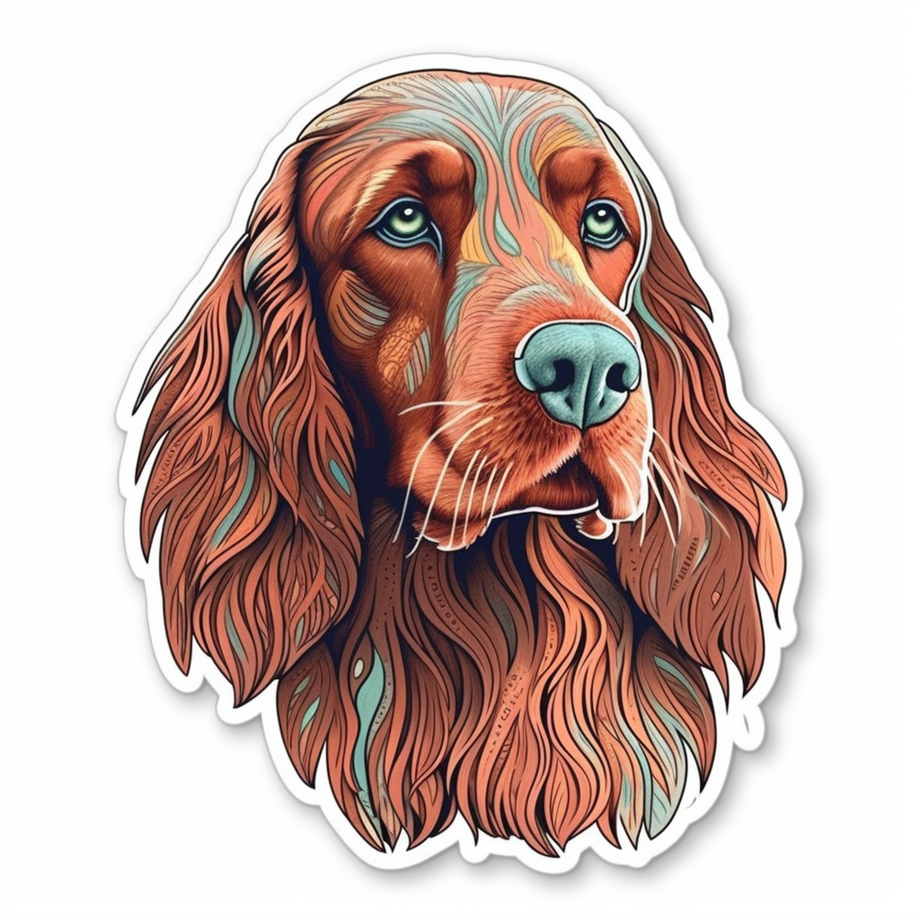 Irish Setter Irish Setter Dog Vinyl Decal Sticker for Car, Laptop, Tumbler and more # 009666