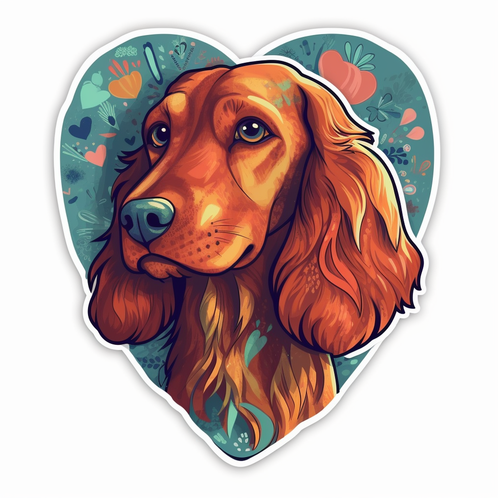 Irish Setter Irish Setter Dog Vinyl Decal Sticker for Car, Laptop, Tumbler and more # 009635