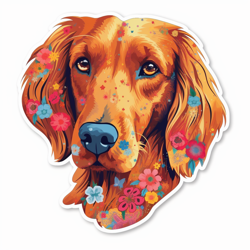 Irish Setter Irish Setter Dog Vinyl Decal Sticker for Car, Laptop, Tumbler and more # 009654