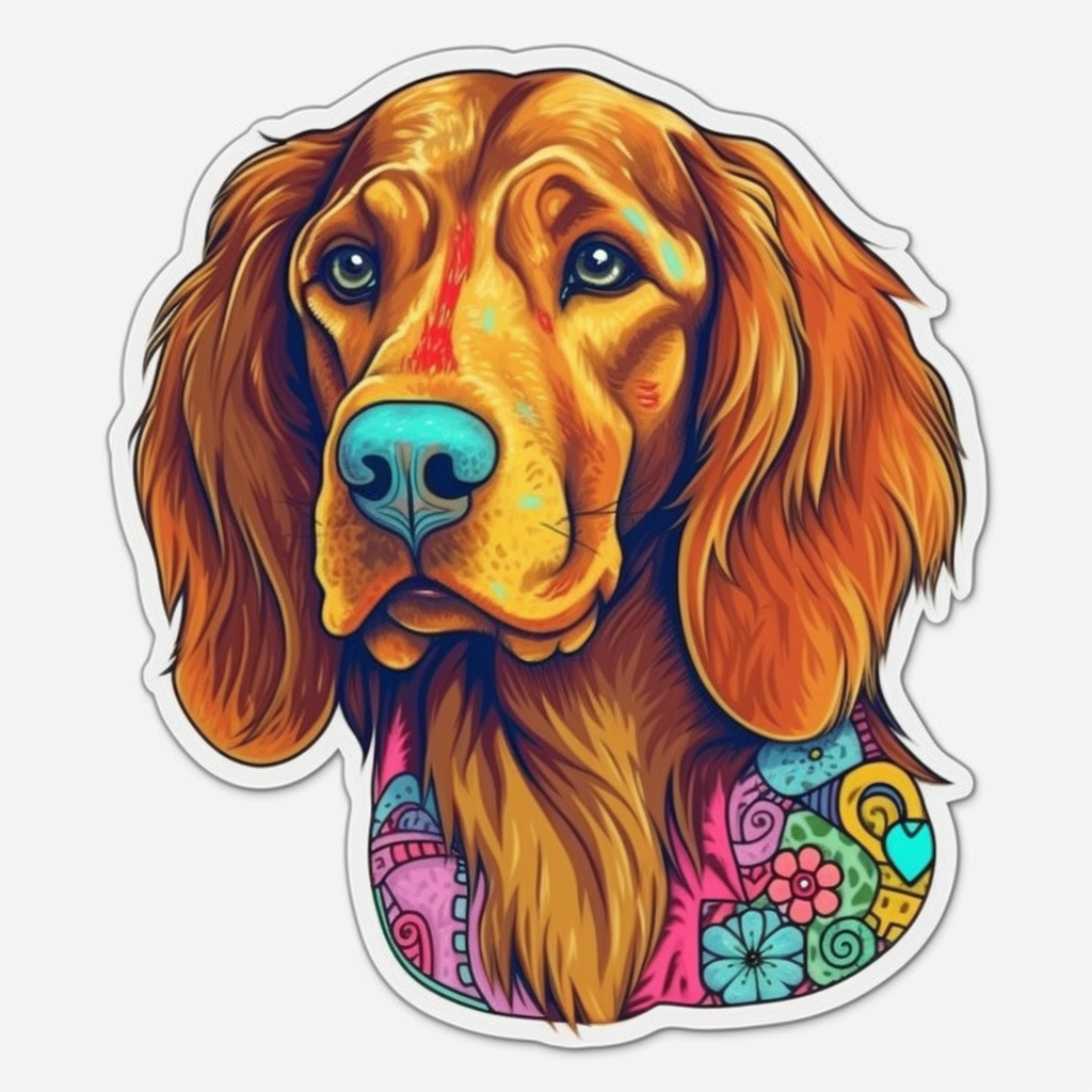 Irish Setter Irish Setter Dog Vinyl Decal Sticker for Car, Laptop, Tumbler and more # 009672