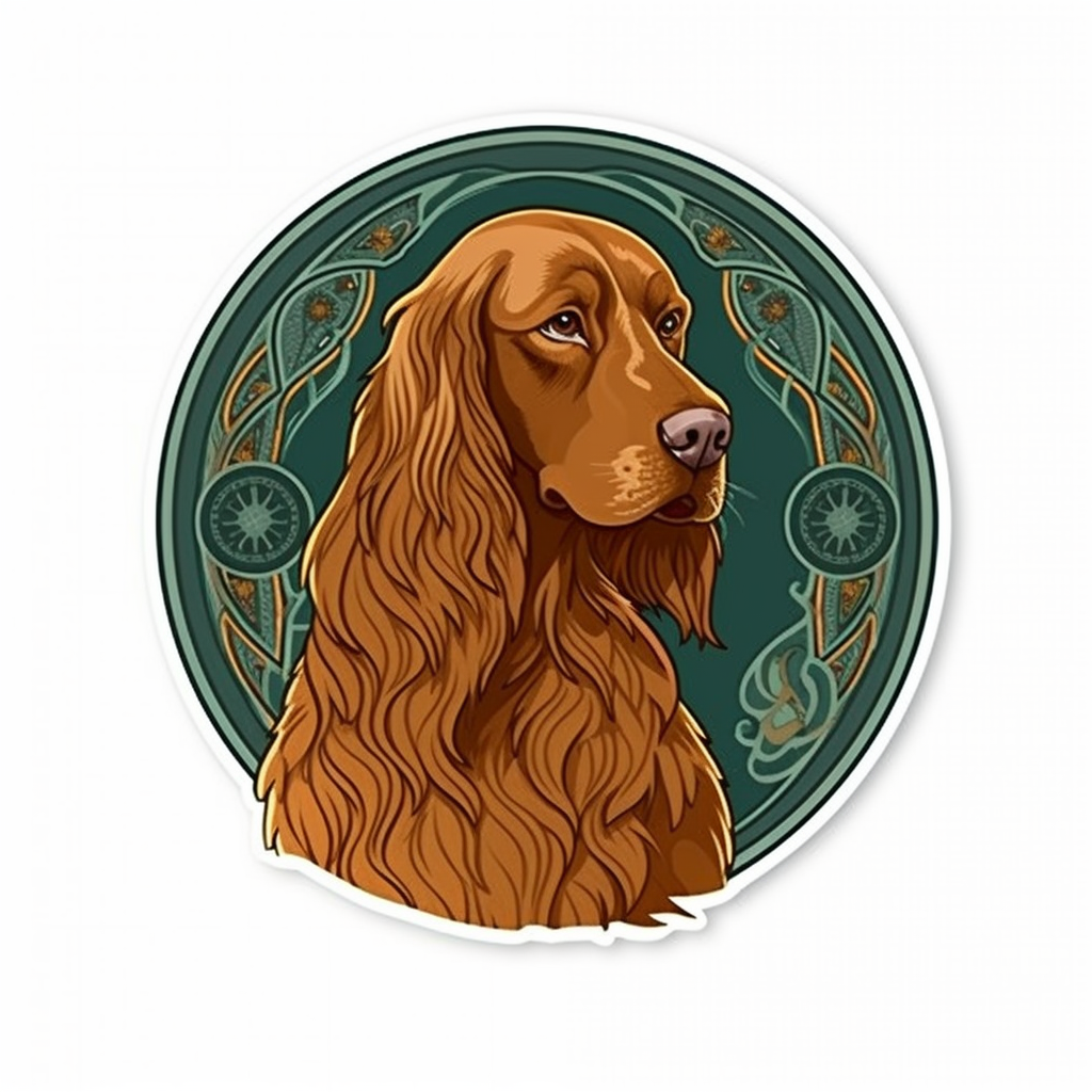 Irish Setter Irish Setter Dog Vinyl Decal Sticker for Car, Laptop, Tumbler and more # 009631