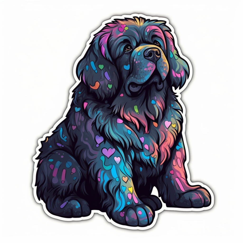 Newfoundland Newfoundland Dog Vinyl Decal Sticker for Car, Laptop, Tumbler and more # 009687
