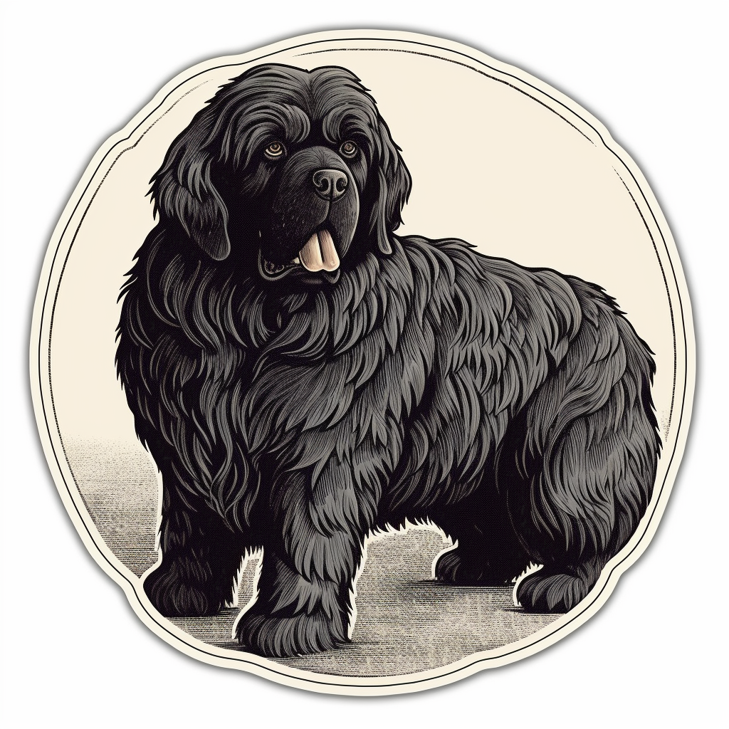 Newfoundland Newfoundland Dog Vinyl Decal Sticker for Car, Laptop, Tumbler and more # 009694