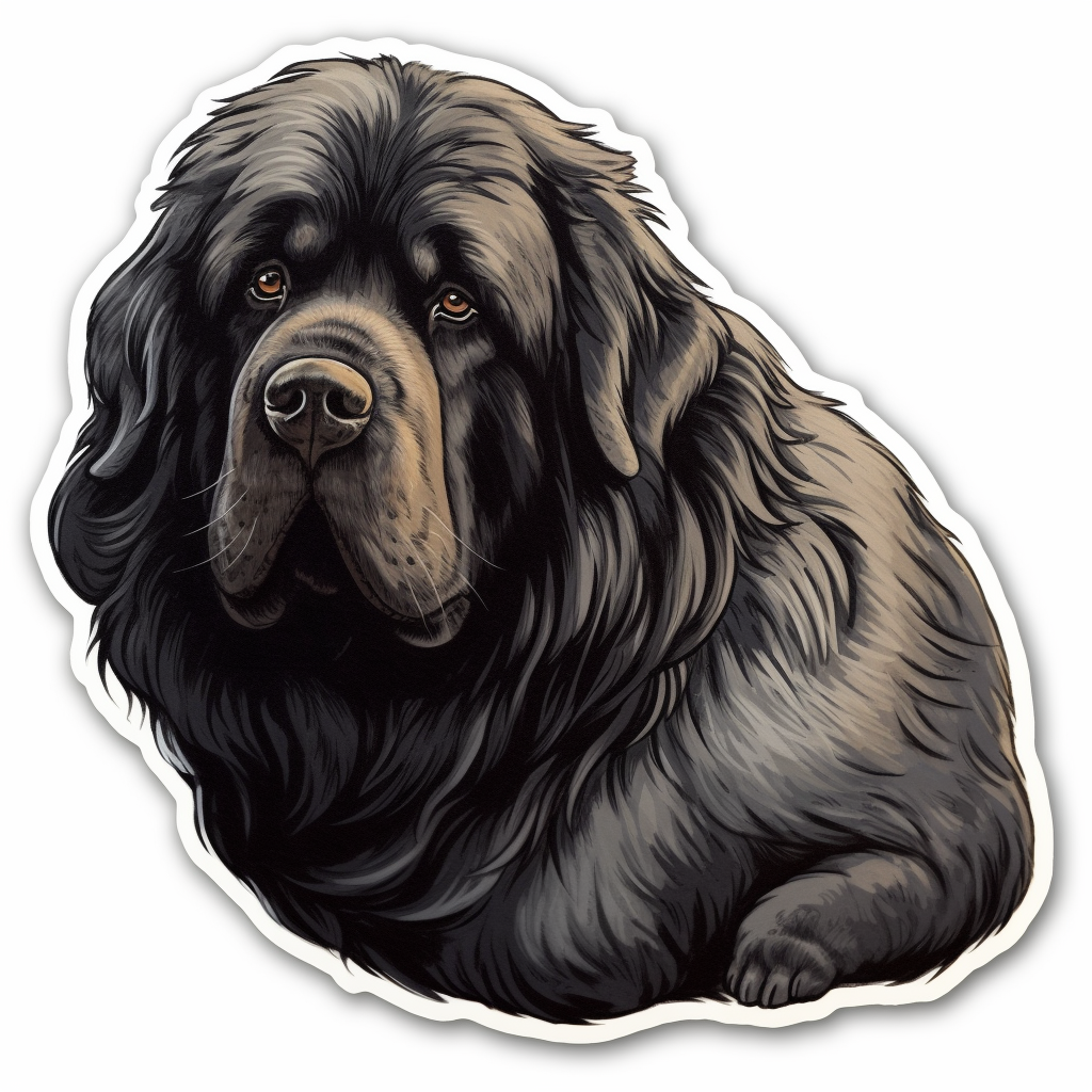 Newfoundland Newfoundland Dog Vinyl Decal Sticker for Car, Laptop, Tumbler and more # 009678