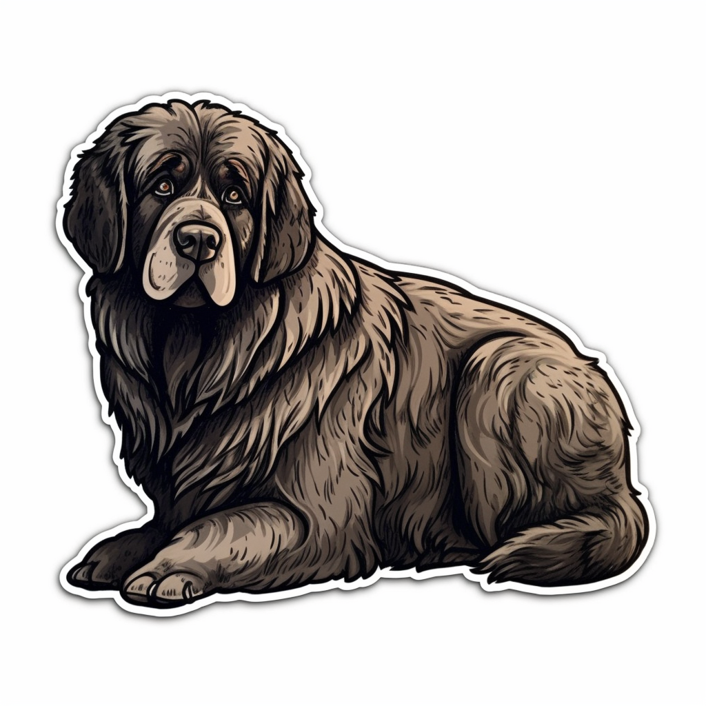 Newfoundland Newfoundland Dog Vinyl Decal Sticker for Car, Laptop, Tumbler and more # 009686