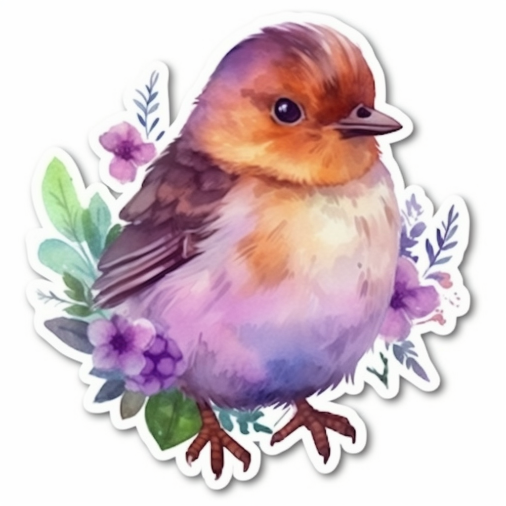 Rhode Island Rhode Island Red bird Violet flower Vinyl Decal Sticker for Car, Laptop, Tumbler and more # 009204
