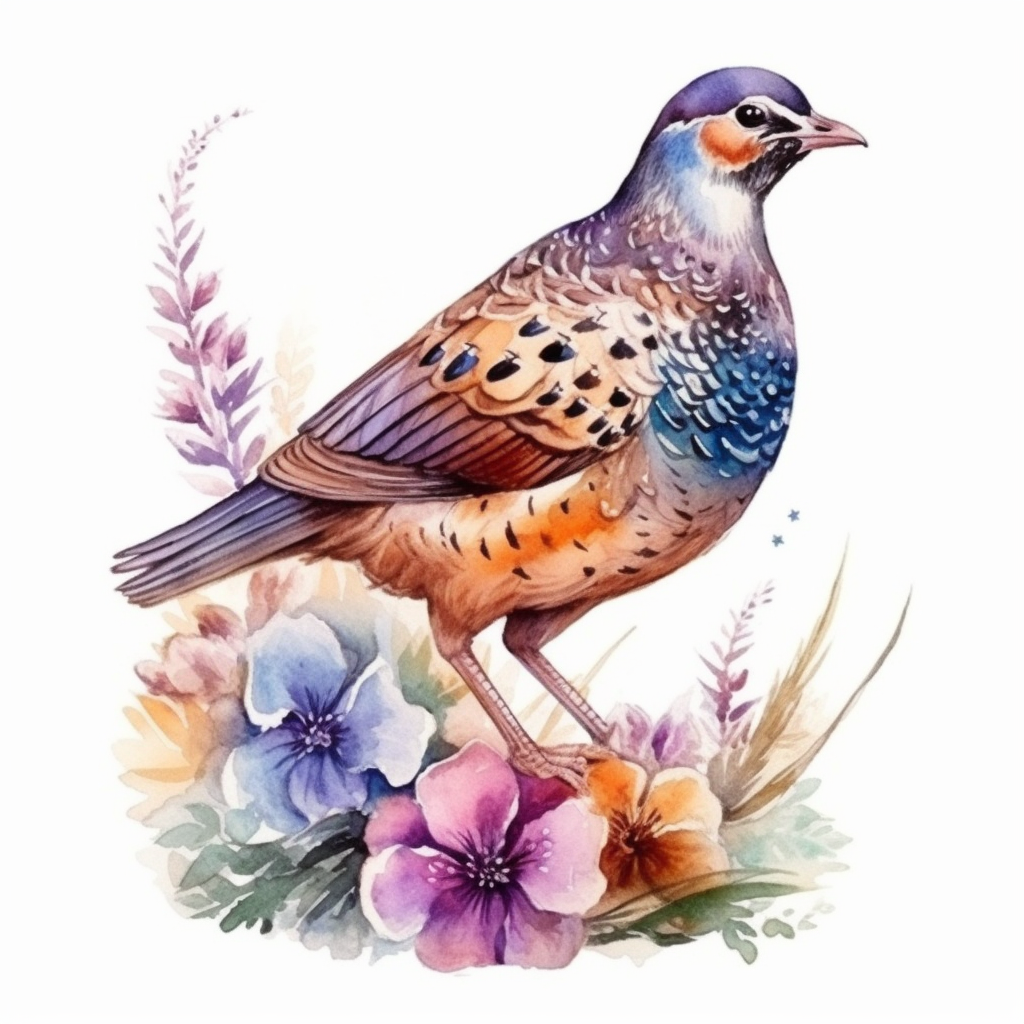 South Dakota Ring-necked Pheasant bird Pasque Flower flower Vinyl Decal Sticker for Car, Laptop, Tumbler and more # 009201
