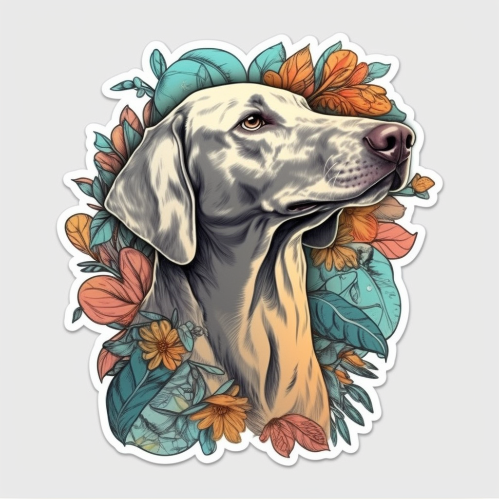 Weimaraner Weimaraner Dog Vinyl Decal Sticker for Car, Laptop, Tumbler and more # 009826