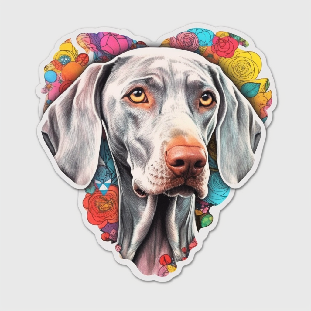 Weimaraner Weimaraner Dog Vinyl Decal Sticker for Car, Laptop, Tumbler and more # 009832