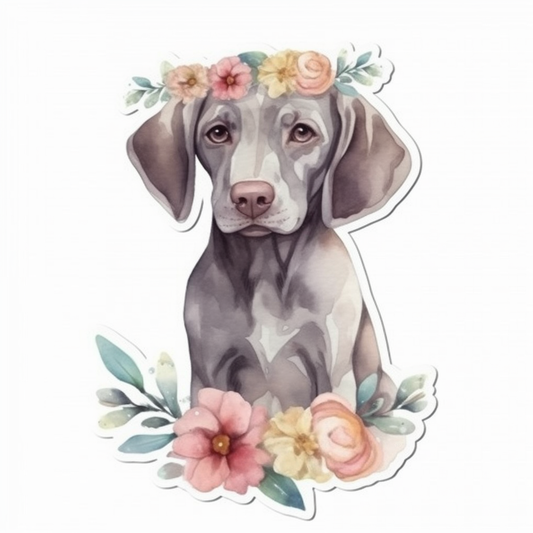 Weimaraner Dog Vinyl Decal Sticker for Car, Laptop, Tumbler and more # 009893