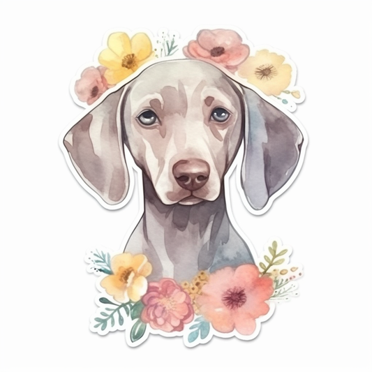Weimaraner Dog Vinyl Decal Sticker for Car, Laptop, Tumbler and more # 009858
