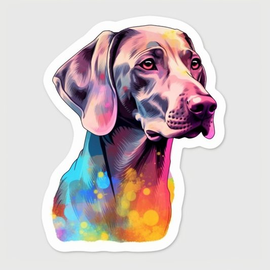Weimaraner Dog Vinyl Decal Sticker for Car, Laptop, Tumbler and more # 009903