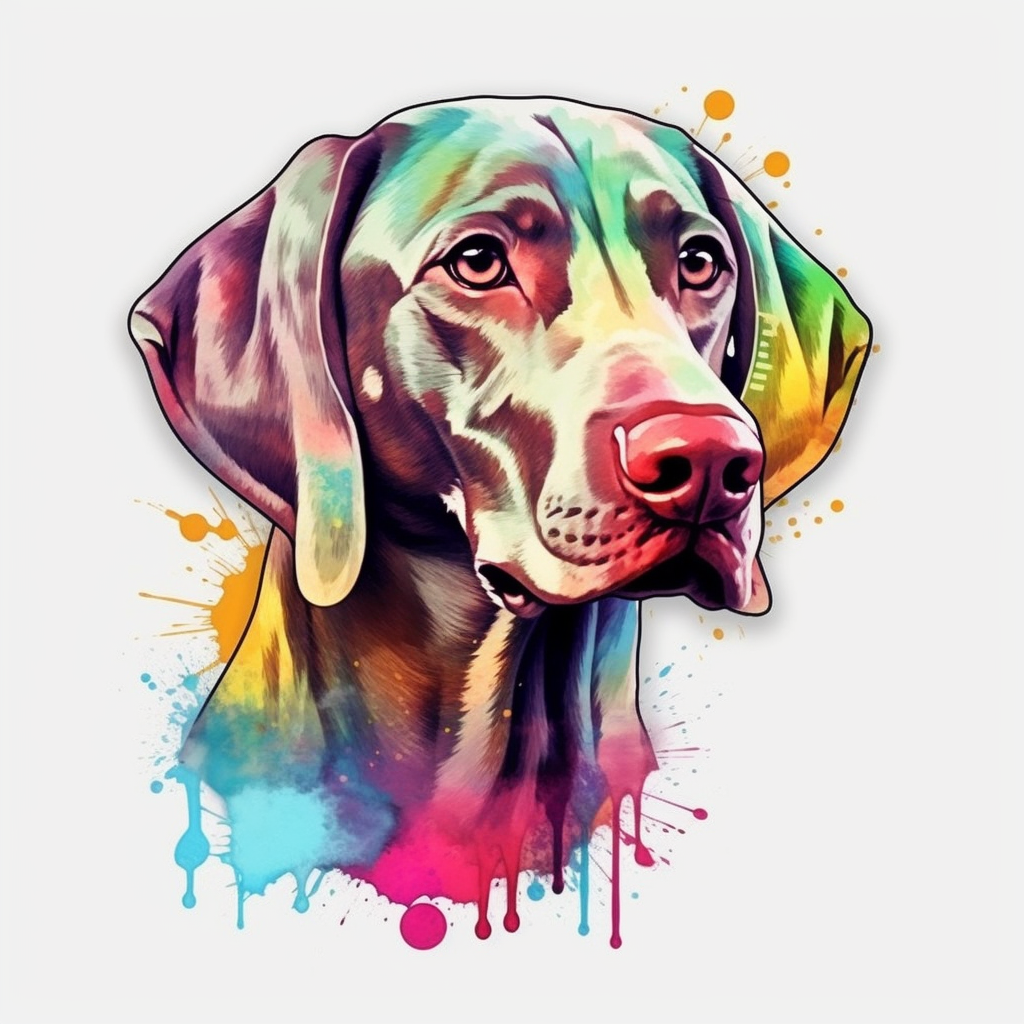 Weimaraner Weimaraner Dog Vinyl Decal Sticker for Car, Laptop, Tumbler and more # 009802