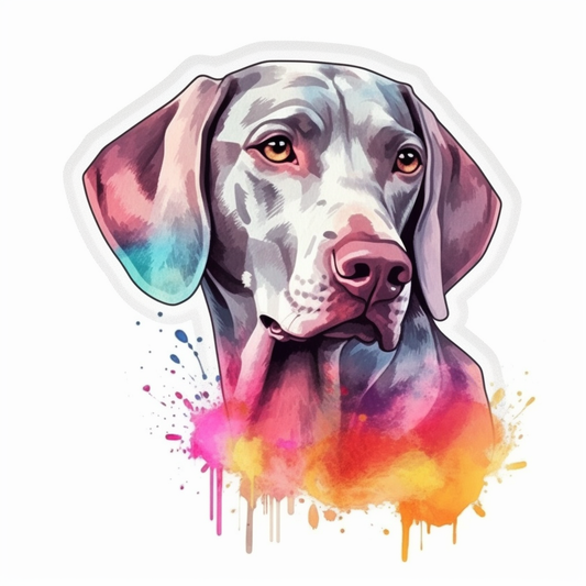 Weimaraner Dog Vinyl Decal Sticker for Car, Laptop, Tumbler and more # 009917