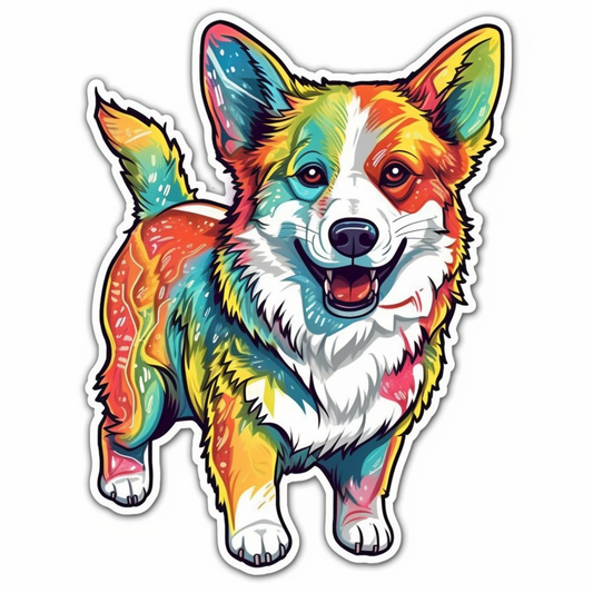 Welsh Corgi Dog Vinyl Decal Sticker for Car, Laptop, Tumbler and more # 009963