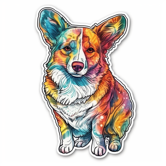 Welsh Corgi Dog Vinyl Decal Sticker for Car, Laptop, Tumbler and more # 0010061