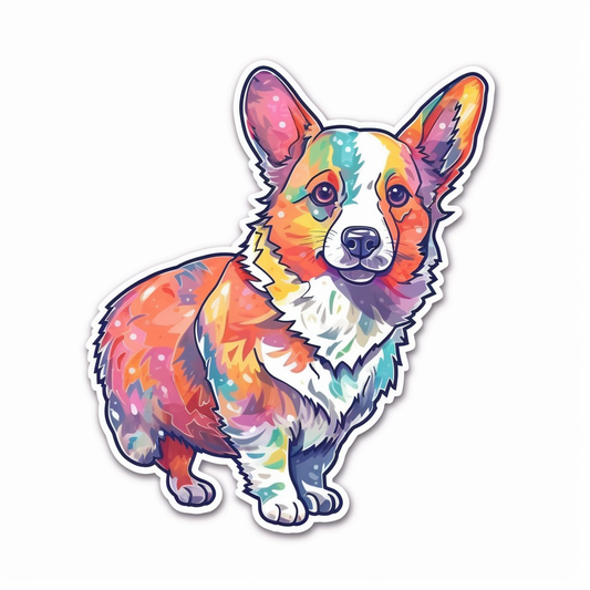 Welsh Corgi Dog Vinyl Decal Sticker for Car, Laptop, Tumbler and more # 009978