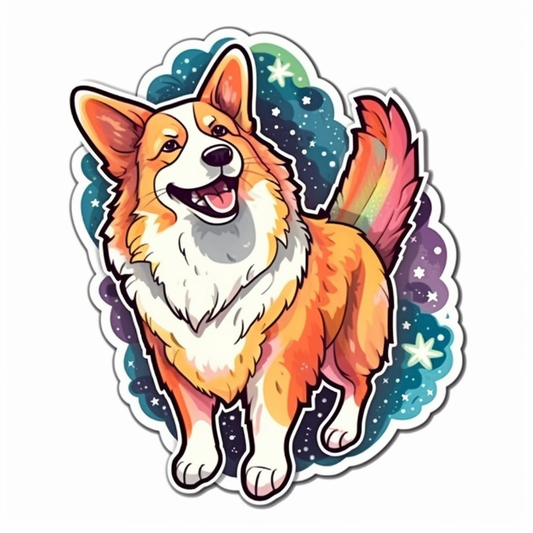 Welsh Corgi Dog Vinyl Decal Sticker for Car, Laptop, Tumbler and more # 009975