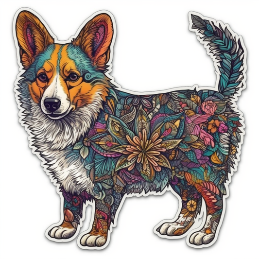 Welsh Corgi Welsh Dog Vinyl Decal Sticker for Car, Laptop, Tumbler and more # 009883