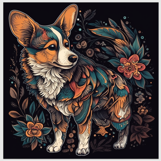 Welsh Corgi Welsh Dog Vinyl Decal Sticker for Car, Laptop, Tumbler and more # 009924