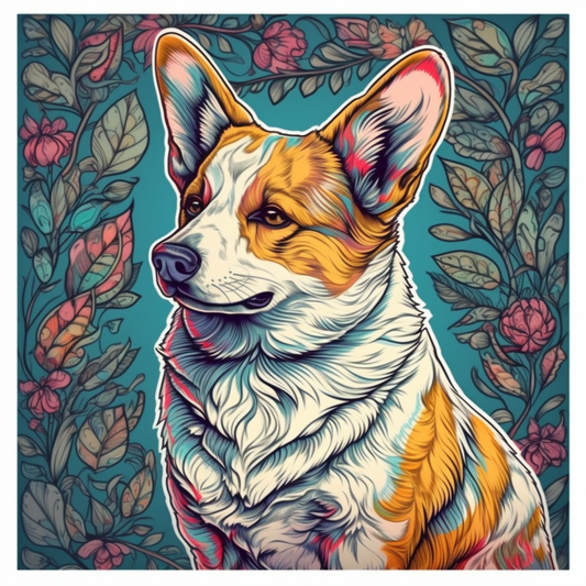 Welsh Corgi Welsh Dog Vinyl Decal Sticker for Car, Laptop, Tumbler and more # 009916
